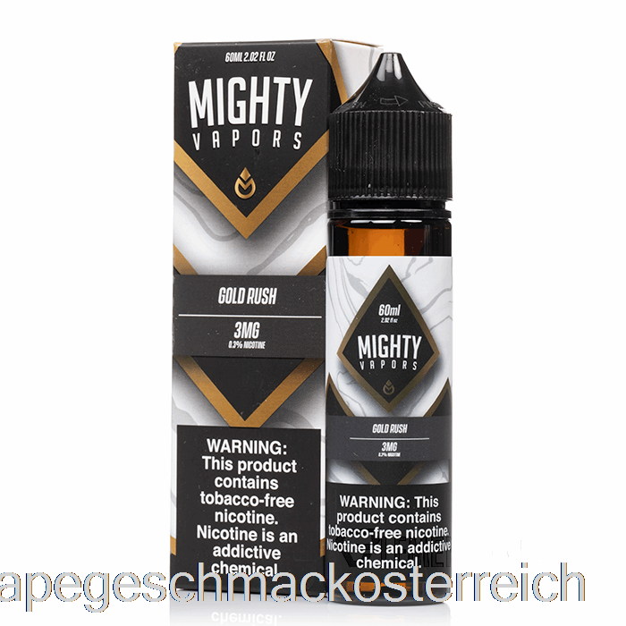 Goldrausch – Mächtige Dämpfe – 60 Ml, 3 Mg Vape-Geschmack